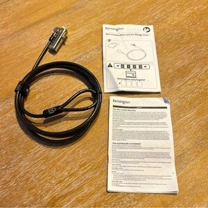 Laptop Cable Lock By Kensington. N17 Combination Lock for Wedge Slots